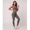 image:imageJuicy Couture Womens Seamless Leggings Yoga Pants Tummy Control High Waisted Running Gym Workout Athletic Pilates SoftSolid Charcoal