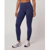 image:imageJuicy Couture Womens Seamless Leggings Yoga Pants Tummy Control High Waisted Running Gym Workout Athletic Pilates SoftSolid Medieval Blue