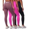 image:imageJuicy Couture Womens Seamless Leggings Yoga Pants Tummy Control High Waisted Running Gym Workout Athletic Pilates SoftSolid Black Beauty  Solid Free Love  Solid Moonscape