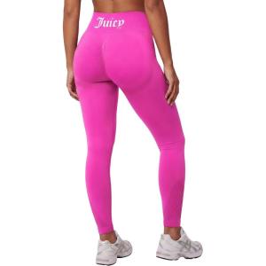 image:imageJuicy Couture Womens Seamless Leggings Yoga Pants Tummy Control High Waisted Running Gym Workout Athletic Pilates SoftSolid Free Love