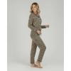 image:imageReal Essentials 2 Pack Womens Soft Pajama Set  Button Down Top and Lounge Sleep PJ Pants  Matching Sleepwear Plus SizeLong Sleeve  Set 1