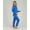 image:imageReal Essentials 2 Pack Womens Soft Pajama Set  Button Down Top and Lounge Sleep PJ Pants  Matching Sleepwear Plus SizeLong Sleeve  Set 10
