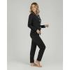 image:imageReal Essentials 2 Pack Womens Soft Pajama Set  Button Down Top and Lounge Sleep PJ Pants  Matching Sleepwear Plus SizeLong Sleeve  Set 2