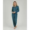 image:imageReal Essentials 2 Pack Womens Soft Pajama Set  Button Down Top and Lounge Sleep PJ Pants  Matching Sleepwear Plus SizeLong Sleeve  Set 3