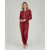 image:imageReal Essentials 2 Pack Womens Soft Pajama Set  Button Down Top and Lounge Sleep PJ Pants  Matching Sleepwear Plus SizeLong Sleeve  Set 6
