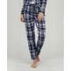 image:imageReal Essentials 2 Pack Womens Soft Pajama Set  Button Down Top and Lounge Sleep PJ Pants  Matching Sleepwear Plus SizeLong Sleeve  Set 8