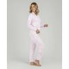 image:imageReal Essentials 2 Pack Womens Soft Pajama Set  Button Down Top and Lounge Sleep PJ Pants  Matching Sleepwear Plus SizeLong Sleeve  Set 8