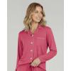 image:imageReal Essentials 2 Pack Womens Soft Pajama Set  Button Down Top and Lounge Sleep PJ Pants  Matching Sleepwear Plus SizeLong Sleeve  Set 9
