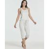 image:imageReal Essentials 2 Pack Womens Tank Top amp Capri Pajama Set  SuperSoft Sleeveless Summer Loungewear Plus Size AvailableSet 3