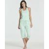 image:imageReal Essentials 2 Pack Womens Tank Top amp Capri Pajama Set  SuperSoft Sleeveless Summer Loungewear Plus Size AvailableSet 6