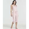 image:imageReal Essentials 2 Pack Womens Tank Top amp Capri Pajama Set  SuperSoft Sleeveless Summer Loungewear Plus Size AvailableSet 8