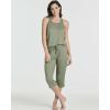image:imageReal Essentials 2 Pack Womens Tank Top amp Capri Pajama Set  SuperSoft Sleeveless Summer Loungewear Plus Size AvailableSet 8