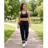image:imageReal Essentials 3 Pack Womens Fleece Capri Joggers Athletic Lounge Gym Running Sweatpants with Pockets Available in PlusSolid Black  Charcoal Heather  Grey Heather