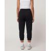 image:imageReal Essentials 3 Pack Womens Fleece Capri Joggers Athletic Lounge Gym Running Sweatpants with Pockets Available in PlusSolid Black  Charcoal Heather  Grey Heather