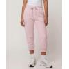 image:imageReal Essentials 3 Pack Womens Fleece Capri Joggers Athletic Lounge Gym Running Sweatpants with Pockets Available in PlusSolid Black  Solid Ballad Blue  Solid Pale Lilac