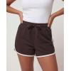 image:imageReal Essentials 3 Pack Womens Fleece Shorts Athletic Workout Running Gym Yoga Sweat Lounge with Pockets Comfy CottonSolid Black  Solid Chocolate Torte  Solid Moonbeam