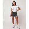 image:imageReal Essentials 3 Pack Womens Fleece Shorts Athletic Workout Running Gym Yoga Sweat Lounge with Pockets Comfy CottonSolid Black  Solid Navy Blazer  Charcoal Heather