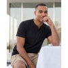 image:imageReal Essentials 3 Pack Mens Cotton Short Sleeve Henley TShirt  Casual Work Activewear Tee Available in Big amp TallShort Sleeve  Set 13
