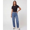 image:imageReal Essentials 3 Pack Womens Cropped Cap Sleeve Ribbed Cotton T Shirts Crop Tops Crew Neck Tees Casual Summer Spring TopsSolid Black  Solid Black  Solid Black
