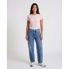 image:imageReal Essentials 3 Pack Womens Cropped Cap Sleeve T Shirts Cotton Crew Neck Short Sleeve Tees Casual Going Out Summer TopsSolid Black  Solid Ballad Blue  Solid Pale Lilac