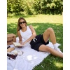 image:imageReal Essentials 3 Pack Womens Fleece Lounge Shorts Athletic Workout Gym Sweat Sleep Casual Comfy with PocketsSolid Black  Solid Chocolate Torte  Solid Moonbeam