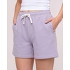 image:imageReal Essentials 3 Pack Womens Fleece Lounge Shorts Athletic Workout Gym Sweat Sleep Casual Comfy with PocketsSolid Black  Solid Iceberg Green  Solid Orchid Petal