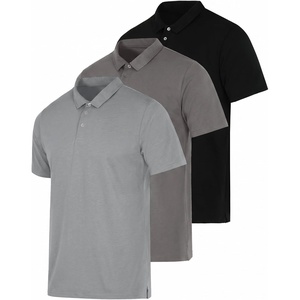 image:imageReal Essentials 3 Pack Mens Casual Jersey Cotton Short Sleeve Quick Dry Breathable Polo Shirt  Available in Big amp TallSet N