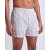 image:imageReal Essentials 3 Pack Mens Woven Cotton Poplin Lounge Shorts Sleep Casual Comfy Loose Fit Elastic Waist PJ Bottoms PocketsSolid Black  Clear Sky Stripe  Bright White Stripe
