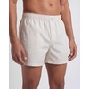 image:imageReal Essentials 3 Pack Mens Woven Cotton Poplin Lounge Shorts Sleep Casual Comfy Loose Fit Elastic Waist PJ Bottoms PocketsSolid Black  Pale Lilac Stripe  Moonbeam Stripe
