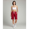 image:imageReal Essentials 3 Pack Womens Cotton Terry Jersey 9 Bermuda Shorts PocketsCasual Lounge Yoga Available in Plus SizeSet 8