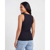 image:imageReal Essentials 3 Pack Womens Ribbed Cotton Tank Tops Sleeveless Crew Neck Stretchy Casual Summer Spring Basic Trendy TopsSolid Black  Solid Black  Solid Black