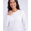 image:imageReal Essentials 4 Pack Womens Cotton ClassicFit LongSleeve Crewneck TShirt Available in Plus SizeSet 14