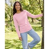 image:imageReal Essentials 4 Pack Womens Cotton ClassicFit LongSleeve Crewneck TShirt Available in Plus SizeSet 15