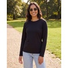 image:imageReal Essentials 4 Pack Womens Cotton ClassicFit LongSleeve Crewneck TShirt Available in Plus SizeSet 15