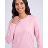 image:imageReal Essentials 4 Pack Womens Cotton ClassicFit LongSleeve Crewneck TShirt Available in Plus SizeSet 15