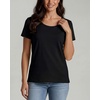image:imageReal Essentials 4 Pack Womens Cotton Short Sleeve TShirt  Casual Scoop Crew Neck Tops Tee Available in Plus SizeSet 14