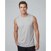 image:imageReal Essentials Mens Dry Fit Tank Tops Sleeveless Workout Shirts MoistureWicking Muscle Tank Gym Running Big amp TallRegular Size  Set M