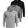 image:imageReal Essentials 3 Pack Mens Cotton Lightweight Casual Pullover Drawstring Hoodie With Pocket Available In Big amp TallSet 13