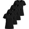 image:imageReal Essentials 4 Pack Womens Cotton Short Sleeve TShirt  Casual Scoop Crew Neck Tops Tee Available in Plus SizeSet 14