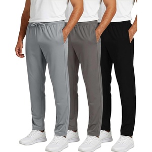 image:imageReal Essentials 3 Pack Mens Sweatpants  Athletic Track Pants with Pockets  Workout Running amp Lounge Big and TallSet 10