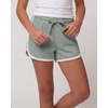 image:imageReal Essentials 3 Pack Girls Fleece Dolphin Shorts Athletic Running Soccer Basketball Sleep Lounge Casual CozySolid Black  Solid Iceberg Green  Solid Orchid Petal