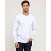 image:imageReal Essentials 3 Pack Mens Cotton Long Sleeve Crew Neck TShirt with Pocket  Soft Work Casual Jersey Tees Big amp TallSet 14