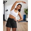 image:imageReal Essentials 3 Pack Womens Athletic Running Shorts  Hiking Gym Yoga Workout Casual Lounge with Pockets Plus AvailableSet 9