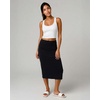 image:imageReal Essentials 3 Pack Womens Soft Midi Skirt  High Waisted Pencil Work Office Business Casual Skirts with Back Slit PlusSet 10