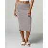image:imageReal Essentials 3 Pack Womens Soft Midi Skirt  High Waisted Pencil Work Office Business Casual Skirts with Back Slit PlusSet 9
