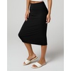 image:imageReal Essentials 3 Pack Womens Soft Midi Skirt  High Waisted Pencil Work Office Business Casual Skirts with Back Slit PlusSet 9