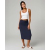 image:imageReal Essentials 3 Pack Womens Soft Midi Skirt  High Waisted Pencil Work Office Business Casual Skirts with Back Slit PlusSet 9