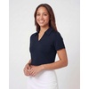 image:imageReal Essentials 3 Pack Womens V Neck Crop Polo Shirts  Short Sleeve Sweater Dry Fit Golf Athletic Workout Collared TopsSolid Black  Solid Navy Blazer  Solid Burgundy