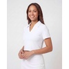 image:imageReal Essentials 3 Pack Womens V Neck Crop Polo Shirts  Short Sleeve Sweater Dry Fit Golf Athletic Workout Collared TopsSolid Black  Solid Quiet Shade  Solid Bright White