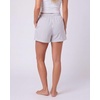image:imageReal Essentials 3 Pack Womens Woven Lounge Boxer Shorts Casual Sleep Comfy Elastic Waist Loose Fit PJ Bottoms with PocketsIceberg Green Stripe  Orchid Petal Stripe  Bright White Stripe